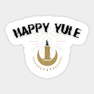 Happy Yule to all Witches, Pagan, and Vikings! Sticker